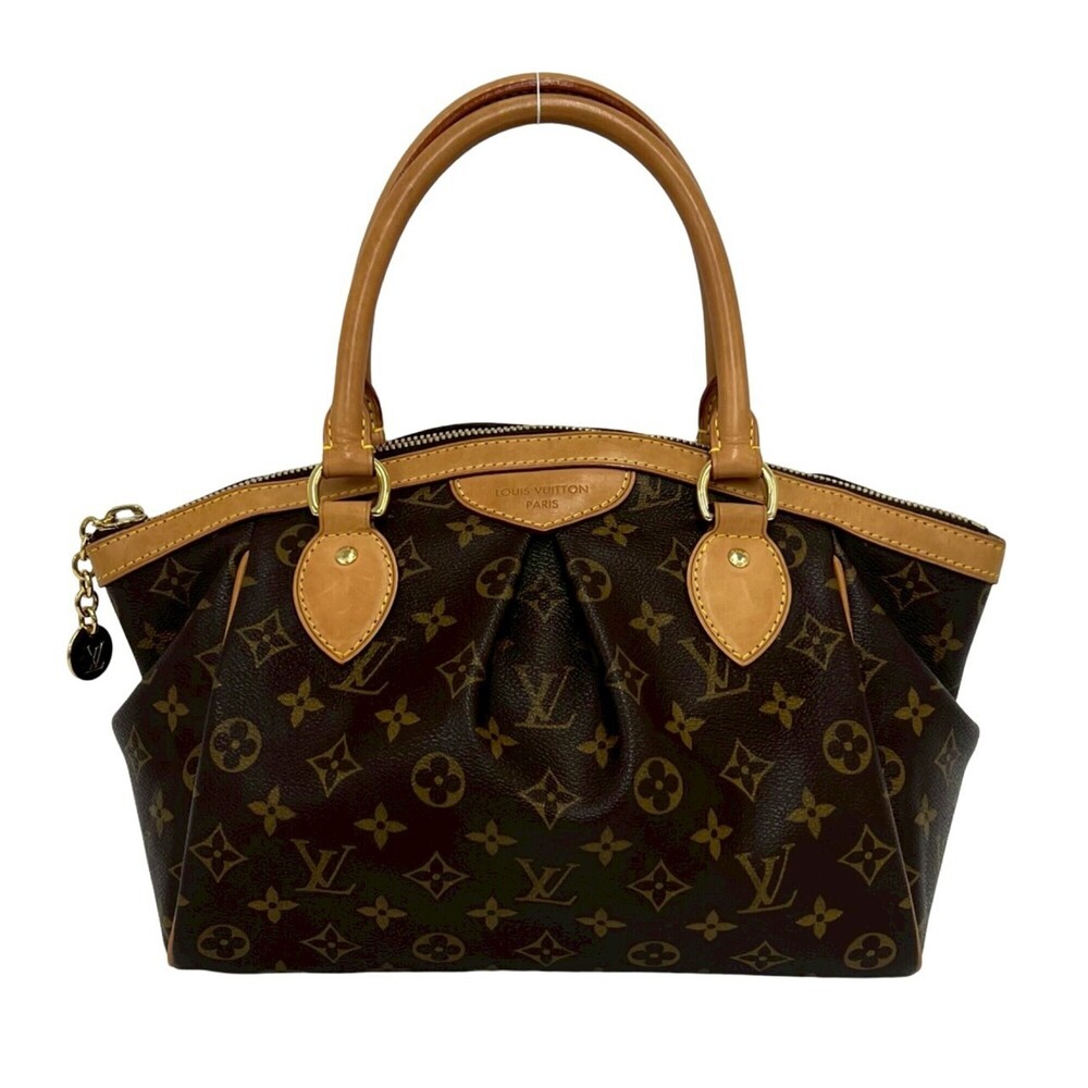 LOUIS VUITTON Brown Monogram Leather Tote Bag